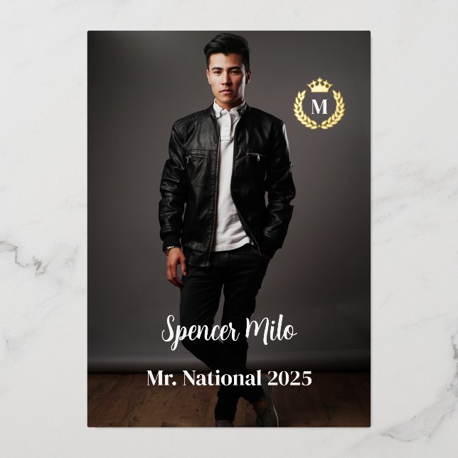 Carte Autographique Homme Pageant (Recto)