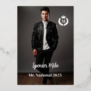 Carte Autographique Homme Pageant