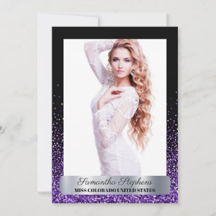 Carte Autographique Pageant Shimmer Glitz Violet