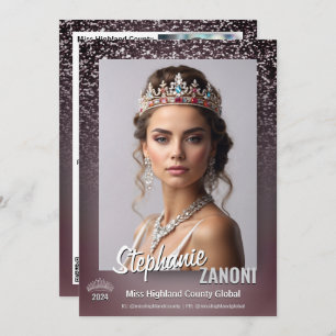 Carte Autographique Sparkle Pageant de minuit   Co