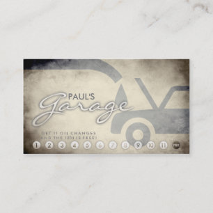 carte automatique âgée de fidélité de garage