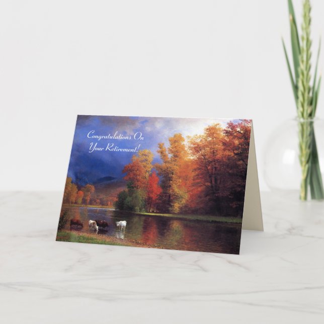 Carte Automne Ciels retraite (Devant)