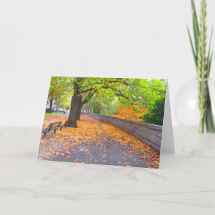 CARTE AUTOMNE DANS RIVERSIDE PARK