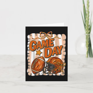 Carte Automne Football Bow Jeu Jour Touch Saison