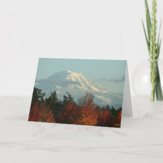 Carte Automne Mont Rainier