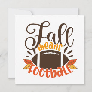 Carte Automne signifie football
