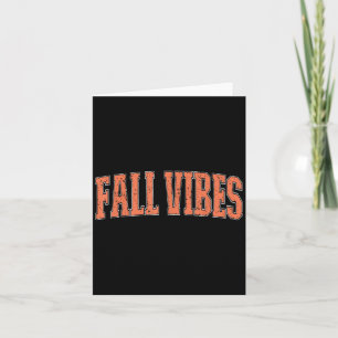 Carte Automne Vibes Saison Citrouille Thanksgiving autom