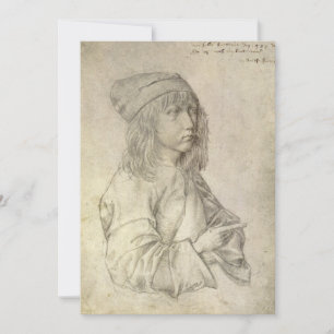 Carte Autoportrait à 13 ans par Albrecht Durer