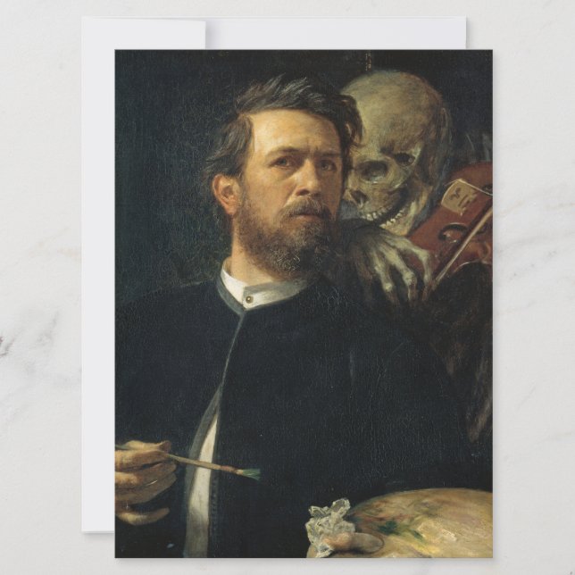 Carte Autoportrait avec la mort violoniste (de Böcklin) (Devant)