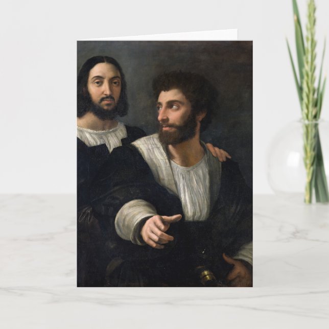 Carte Autoportrait avec un ami (Devant)