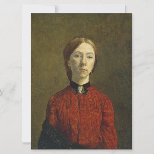 Carte Autoportrait (par Gwen John) (Devant)