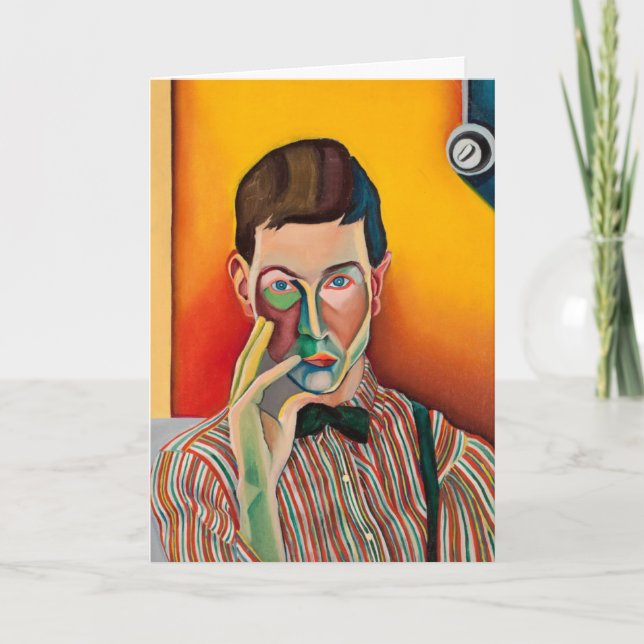 Carte Autoportrait, peinture de Bo von Zweigbergk (Devant)