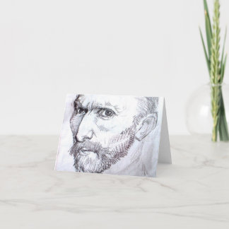 Carte Autoportrait Van Gogh Dessin d'art