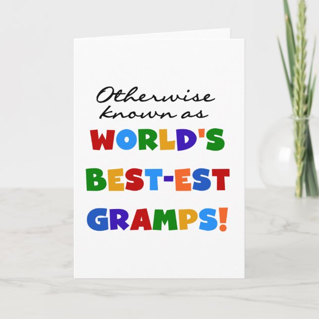 Carte Autrement connu en tant que papy Meilleur-est (Devant)