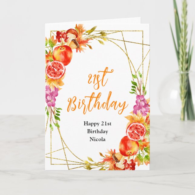 Carte Autumn Fall Harvest Baby Shower (Devant)