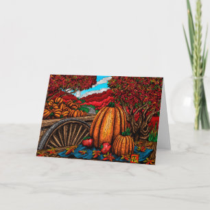 Carte Autumn Harvest Greeting Card