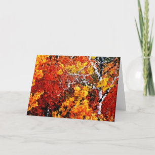 Carte Autumn in the Forest - Painting art Greeting cards