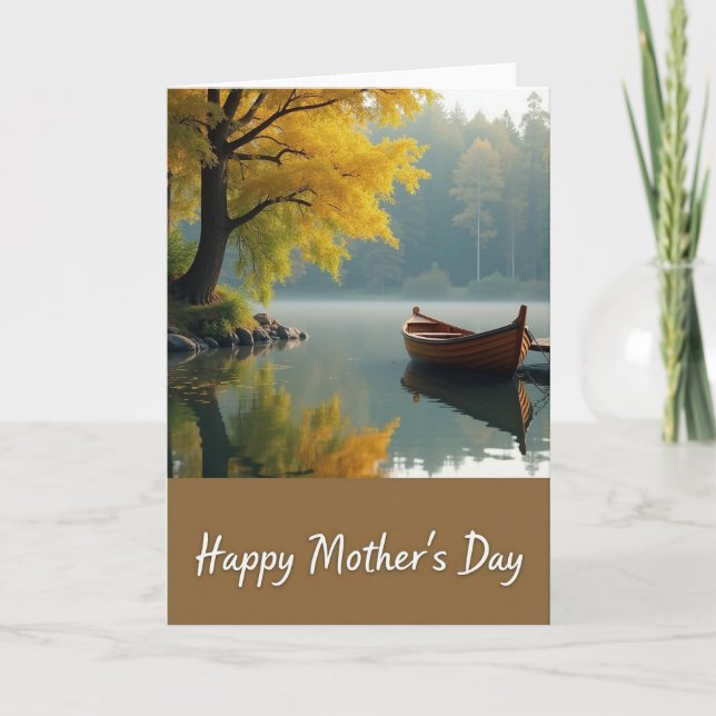 Carte Autumn Lake Mothers Day Scene Card (Devant)