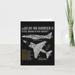 Carte Av-8b Harrier Ii Avion de guerre Avion Bluep