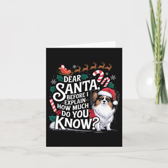 Carte Avant D'Expliquer Combien Vous Connaissez Xmas Pap (Devant)