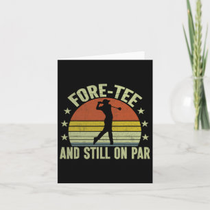 Carte Avant-tee et toujours sur Par drôle Golf 40e anniv