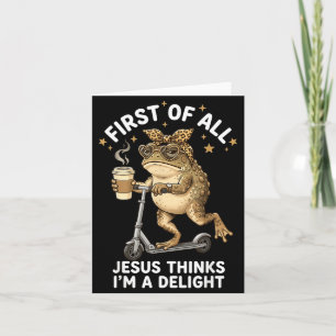 Carte Avant tout Jésus pense que je suis une grenouille 