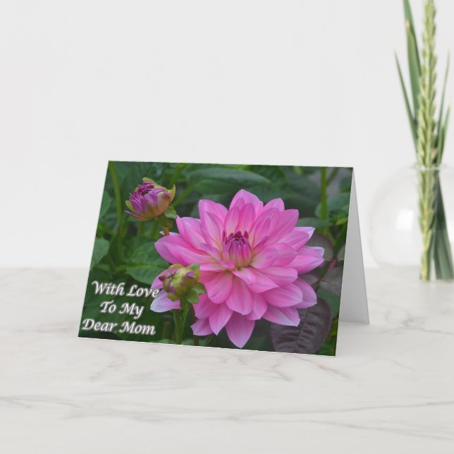 Carte Avec amour à ma chère maman (Devant)