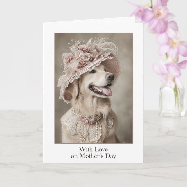 Carte Avec amour, pour la fête des mères (Orchidée)