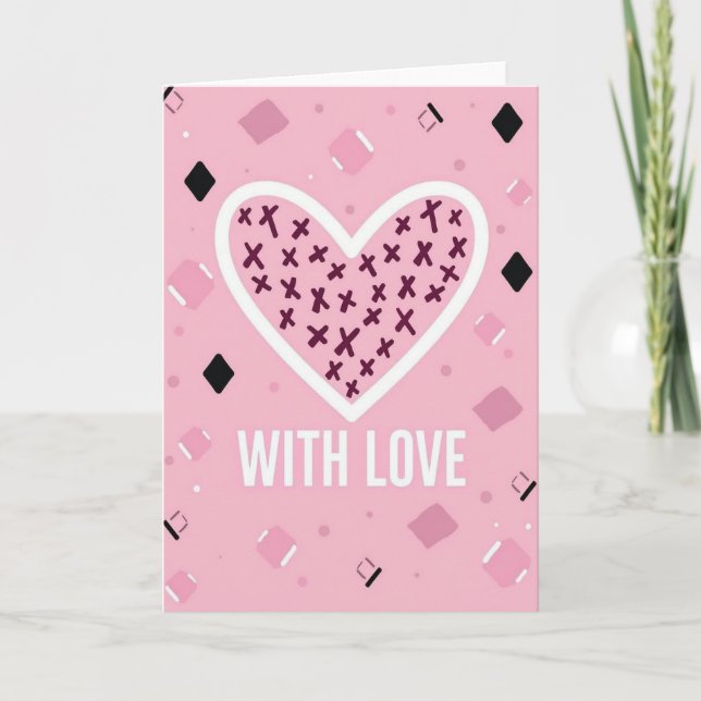 Carte avec amour sincère (Devant)