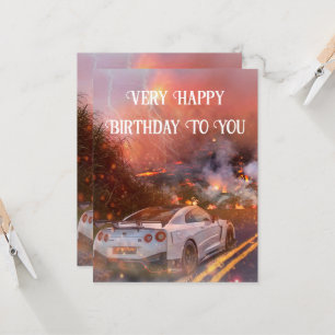 Carte avec carte plat Nissan GTR