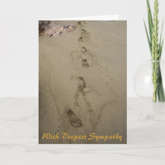 Carte Avec des condoléances de sympathie profondes (Devant)