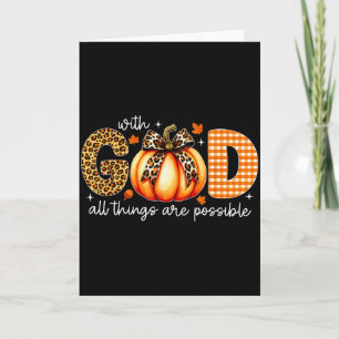 Carte Avec Dieu Toutes Choses Sont Possibles Automne Chr