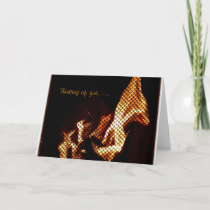 Carte avec flammes intéressantes