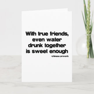 Carte Avec la citation True Friends
