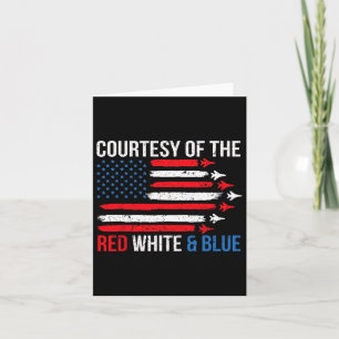 Carte Avec L'Autorisation De Red White And Blue 4 juille