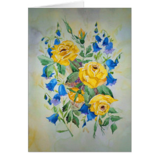 Carte avec le poème romantique à l'intérieur