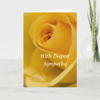 Carte - avec le rose jaune de la sympathie la plus