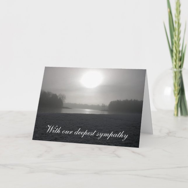 Carte Avec notre plus profonde sympathie (Devant)