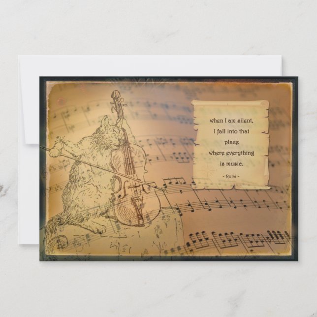 Carte avec poème Rumi (Devant)