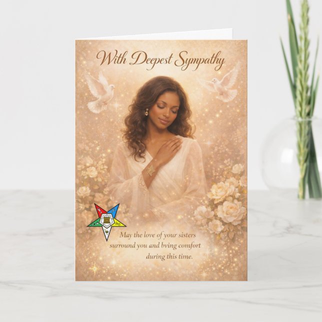 Carte Avec Profonde Sympathie — Ordre de l'Étoile de l'O (Devant)