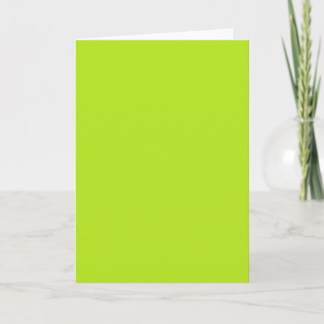 Carte Avec Rien D'Autre Que Couleur Bright Neon Green (Devant)