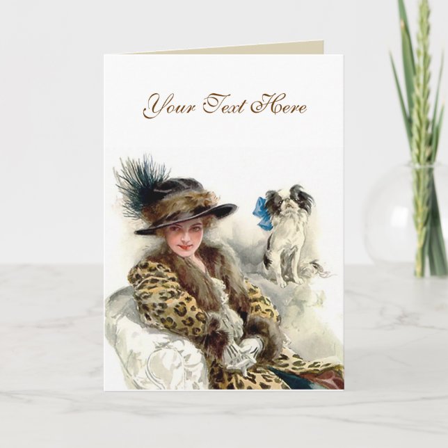 Carte Avec son chien 2 (Devant)