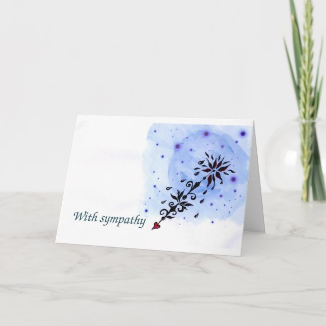 Carte avec sympathie (Devant)