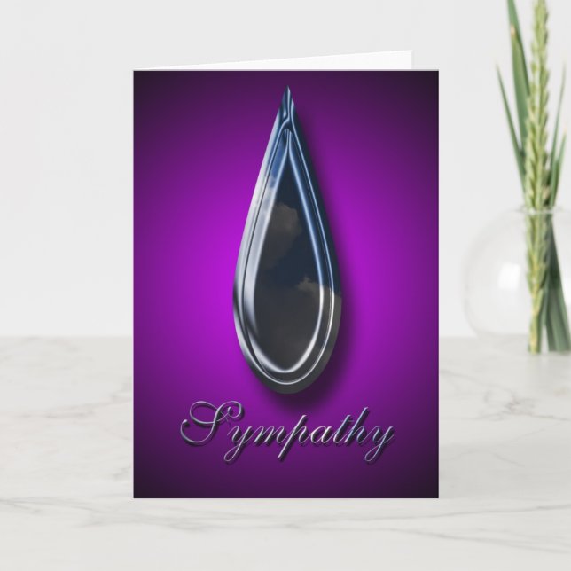 Carte Avec Sympathie En Temps De Perte (Devant)