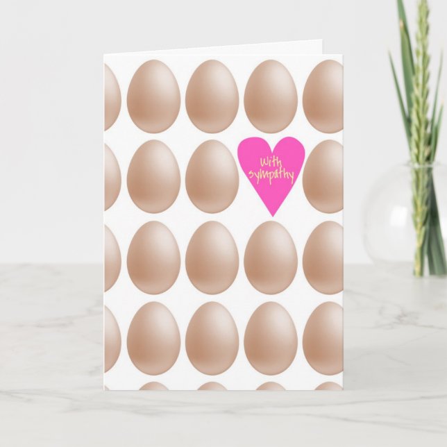 Carte Avec sympathie : la perte d'un poulet (Devant)