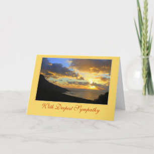 Carte Avec Sympathie la plus profonde Ocean Shore Sunset