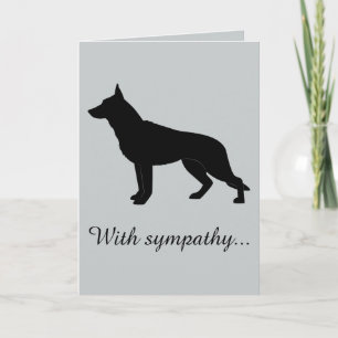 Carte Avec sympathie : Perte de votre chien berger allem