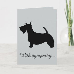 Carte Avec sympathie : Perte de votre Terrier écossais