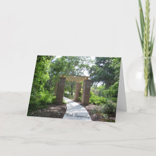 Carte Avec Sympathy photo d'une pergola solitaire sur un