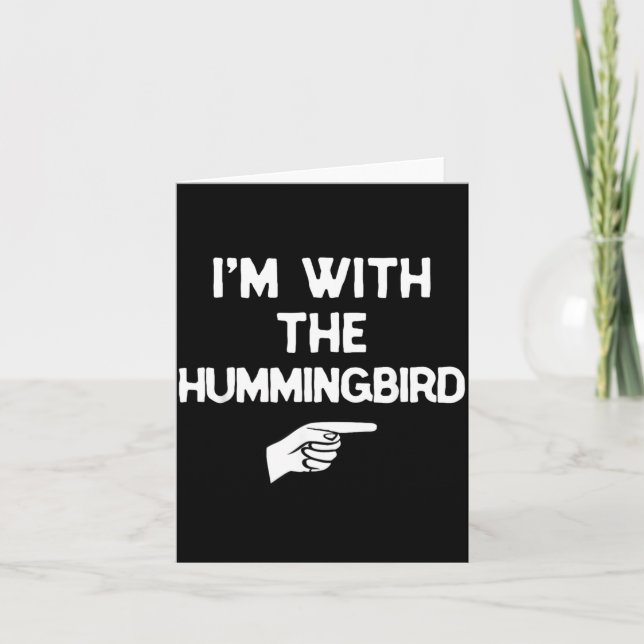 Carte avec The Hummingbird Funny Halloween Matching (Devant)